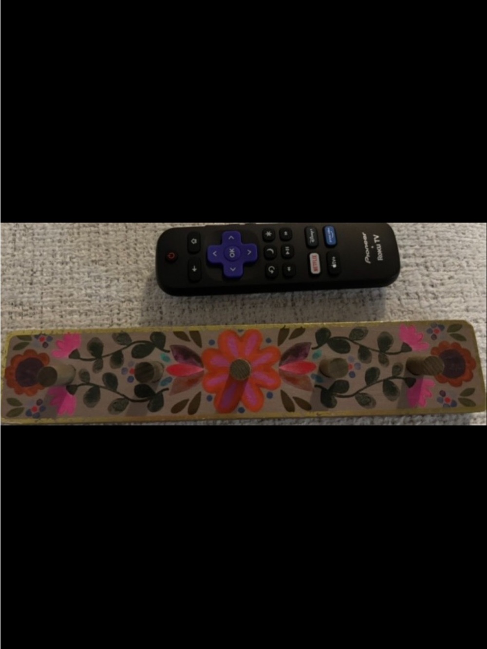 NATURAL LIFE Floral Wall Hook Rack-Pink Flower - Picture 9 of 10